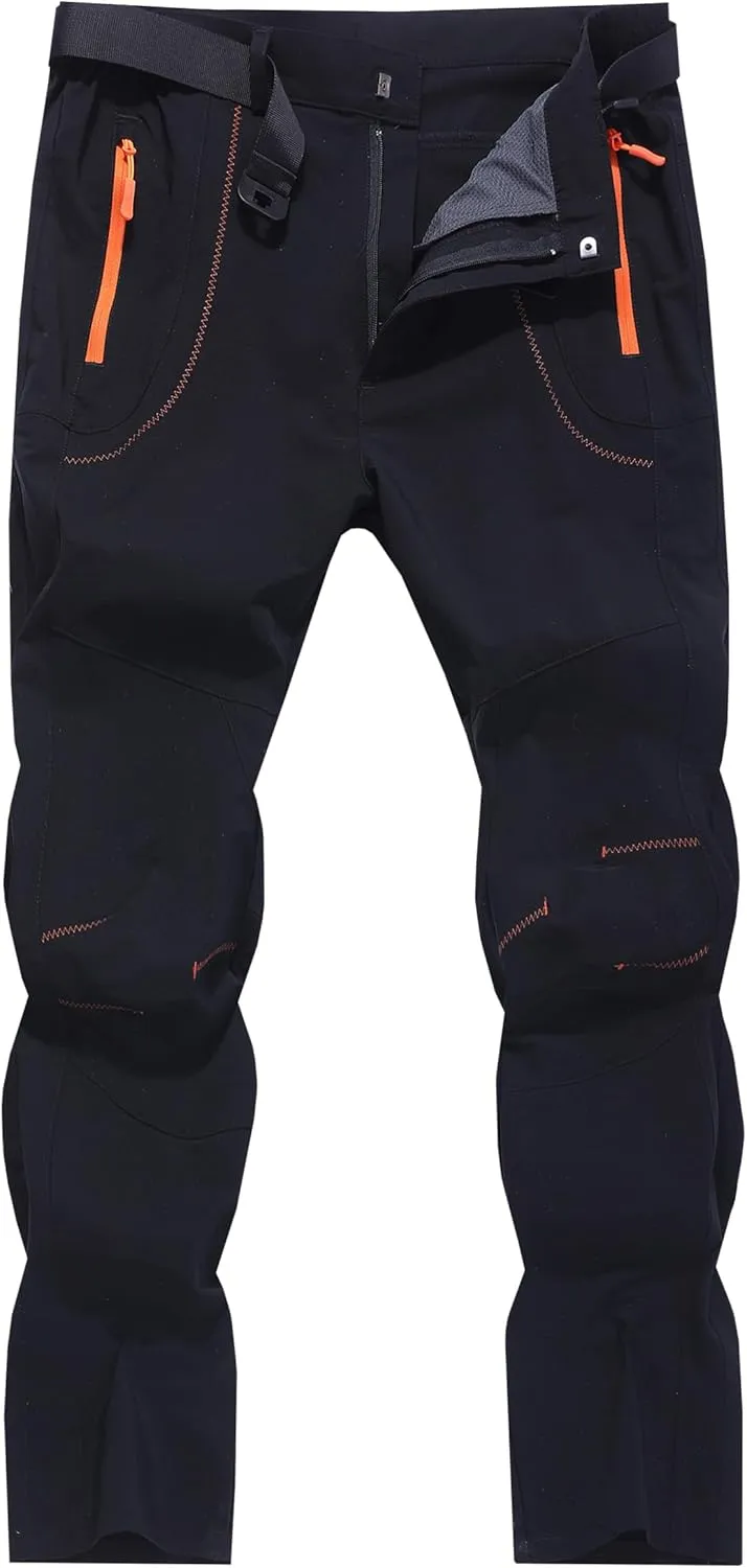 Men's Hiking Cargo Pants Outdoor Water Resistant Lightweight Quick-Dry Athletic Apparel, namely, Pants