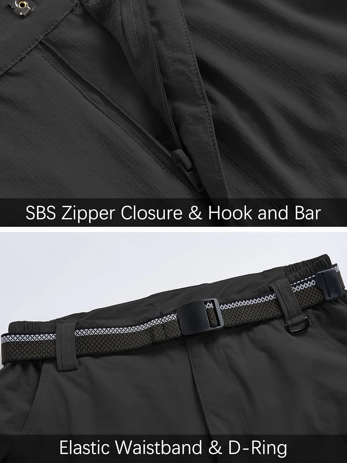 Men's Hiking Cargo Work Pants Lightweight Waterproof Quick Dry Camping Fishing Travel Outdoor Pants