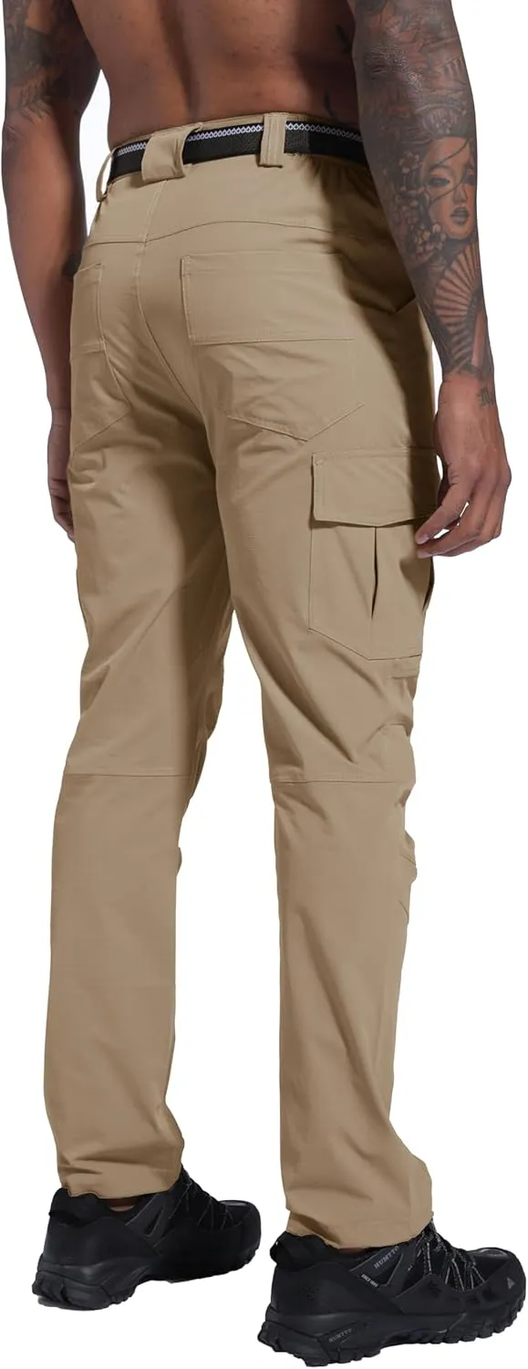 Men's Hiking Pants Quick-Dry Lightweight Waterproof Travel Outdoor Camping Hunting Fishing Work Cargo Pants