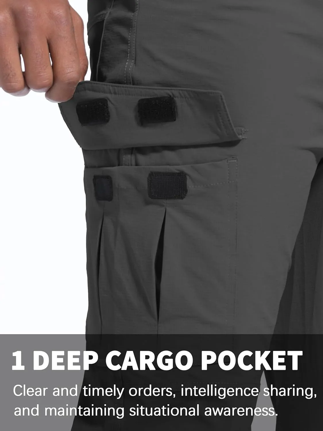 Men's Hiking Pants Quick-Dry Lightweight Waterproof Travel Outdoor Camping Hunting Fishing Work Cargo Pants
