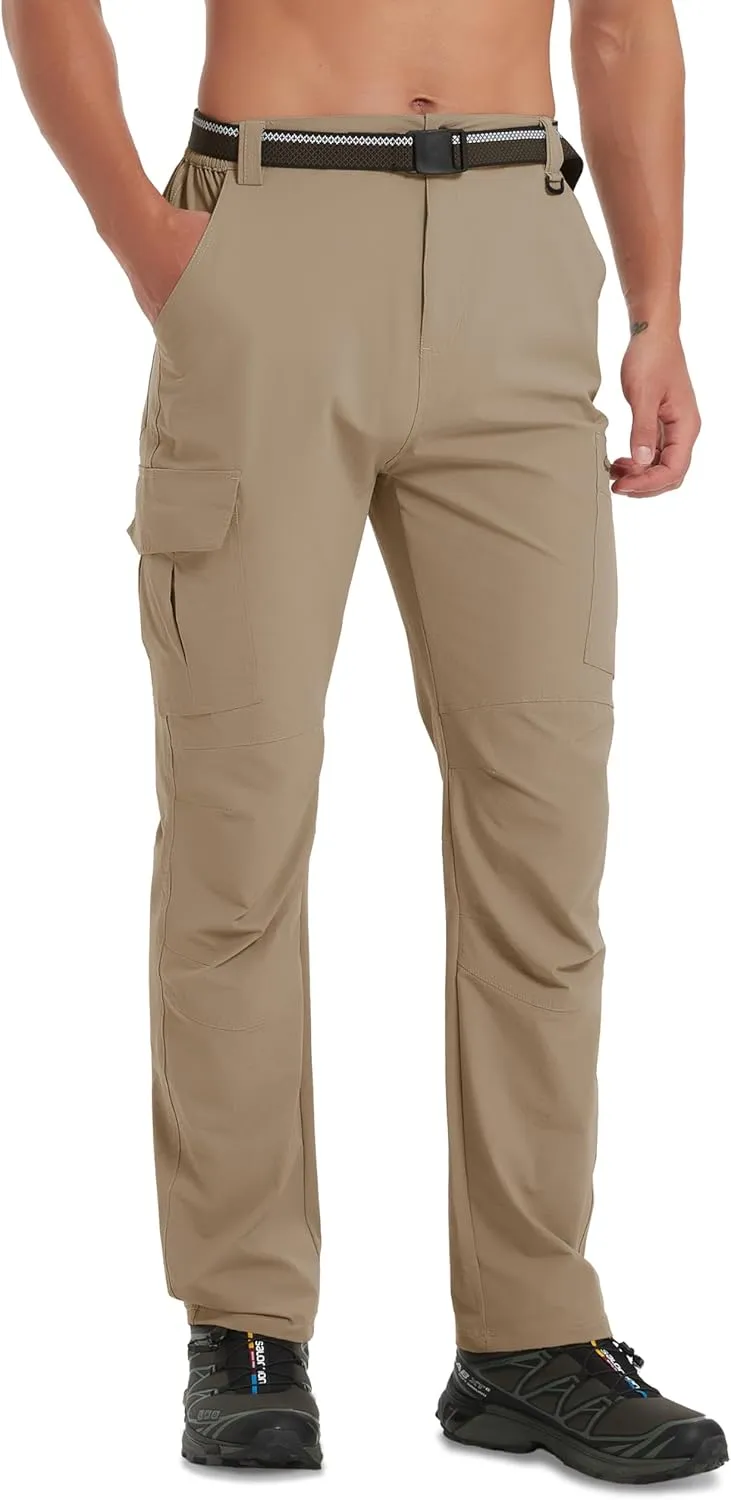 Men's Hiking Pants Quick-Dry Lightweight Waterproof Travel Outdoor Camping Hunting Fishing Work Cargo Pants