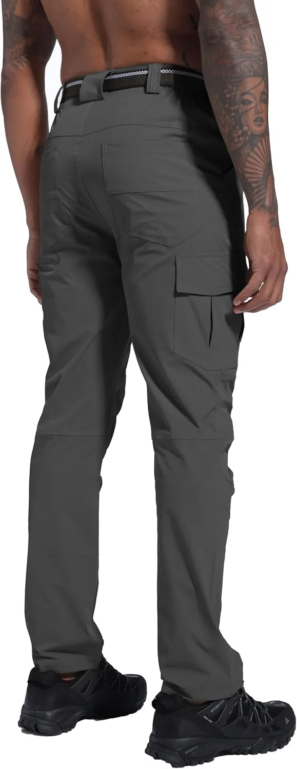 Men's Hiking Pants Quick-Dry Lightweight Waterproof Travel Outdoor Camping Hunting Fishing Work Cargo Pants