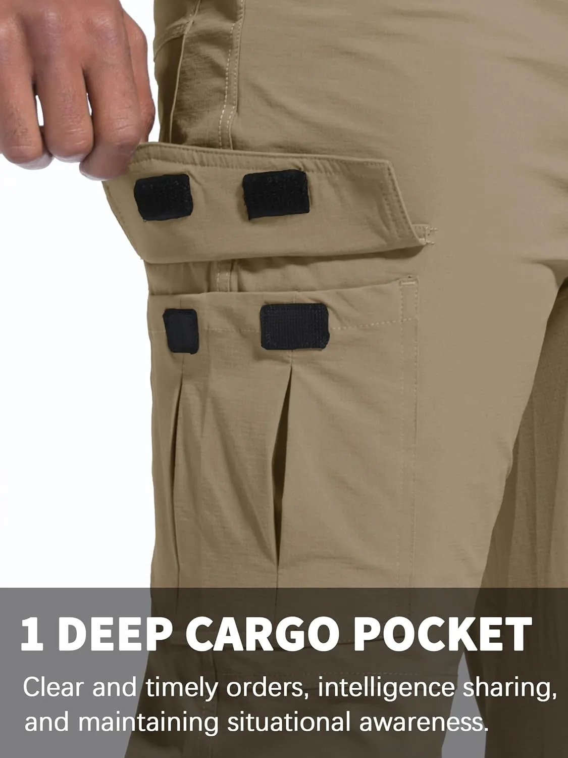Men's Hiking Pants Quick-Dry Lightweight Waterproof Travel Outdoor Camping Hunting Fishing Work Cargo Pants