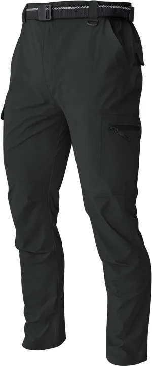 Men's Hiking Tactical Cargo Work Pants Quick Dry Waterproof Lightweight Travel Fishing Camping Outdoor Pants