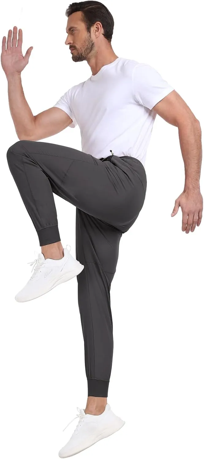 Mens Jogger Lightweight Athletic Workout Pants Quick Dry Breathable Track Jogging Sweat Pants for Exercise Gym