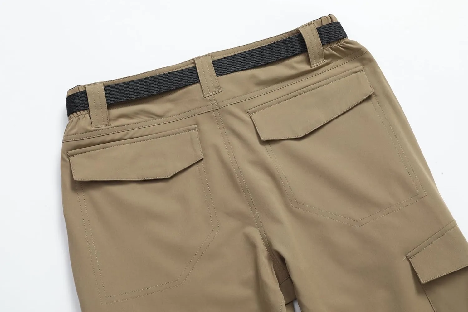 Men's Lightweight Cargo Pants Waterproof Quick Dry Tactical Pants Outdoor Hiking Pants with Belt
