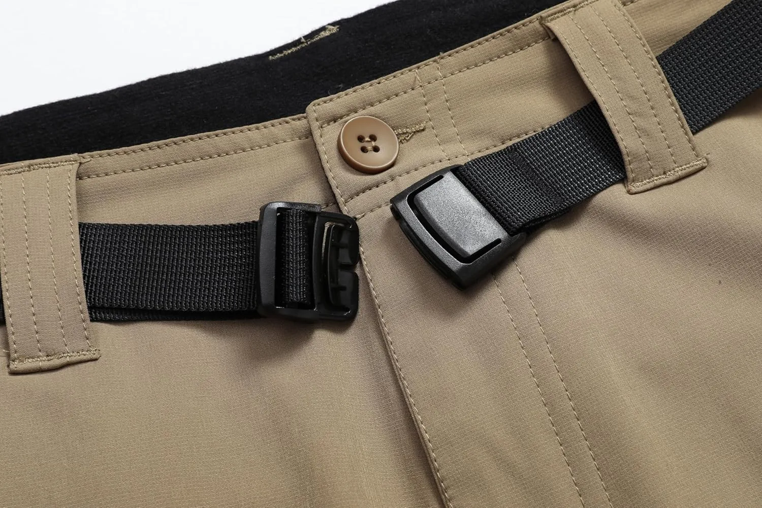 Men's Lightweight Cargo Pants Waterproof Quick Dry Tactical Pants Outdoor Hiking Pants with Belt