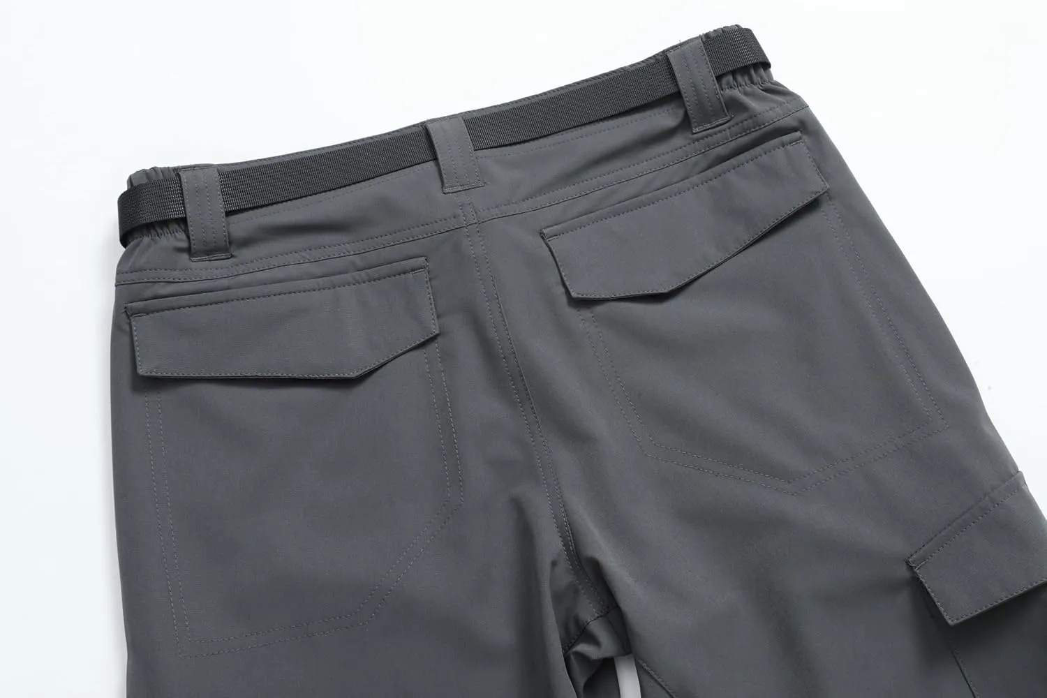 Men's Lightweight Cargo Pants Waterproof Quick Dry Tactical Pants Outdoor Hiking Pants with Belt