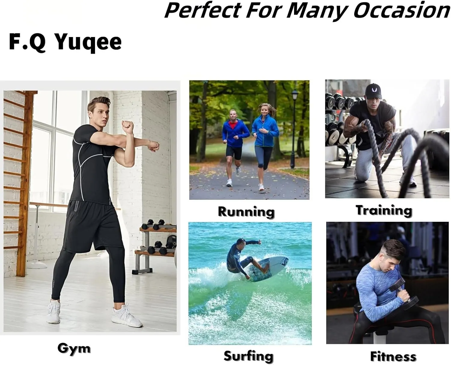 Men's Lightweight Short Sleeve Cool Dry Rashguards Compression Sports Workout T-Shirt