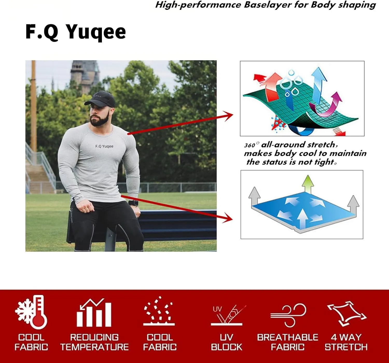 Men's Lightweight Short Sleeve Cool Dry Rashguards Compression Sports Workout T-Shirt