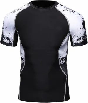 Men's Lightweight Short Sleeve Cool Dry Rashguards Compression Sports Workout T-Shirt