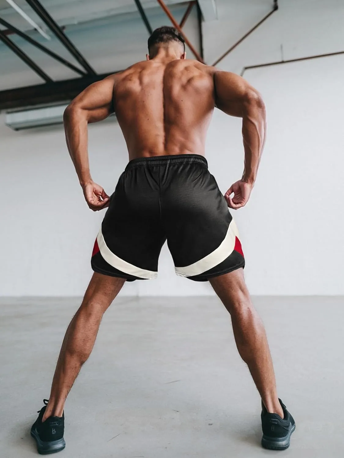 Men's Mesh Athletic Shorts 5 Inch Lightweight Workout Shorts with Pockets Quick Dry