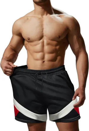 Men's Mesh Athletic Shorts 5 Inch Lightweight Workout Shorts with Pockets Quick Dry