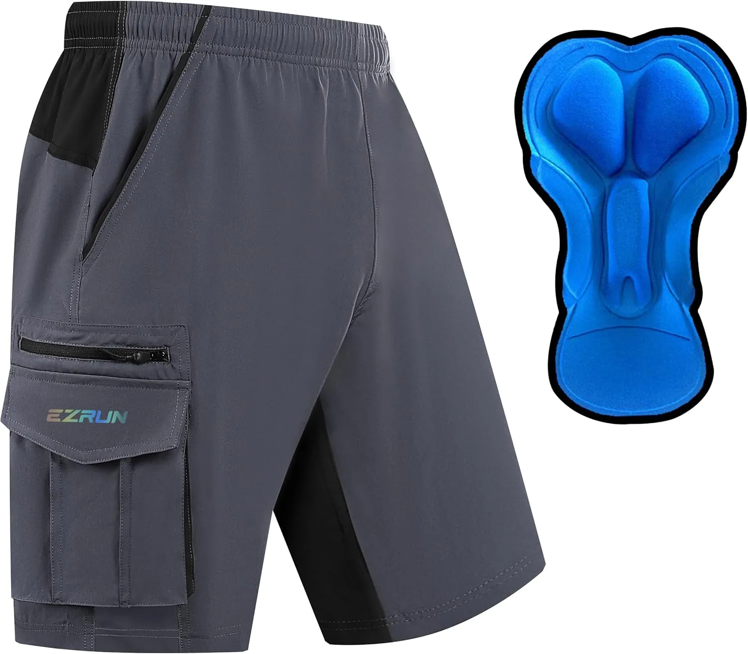 Men's Mountain Bike Shorts 3D Padded Bicycle Biking Shorts Quick Dry Lightweight MTB Cycling Shorts
