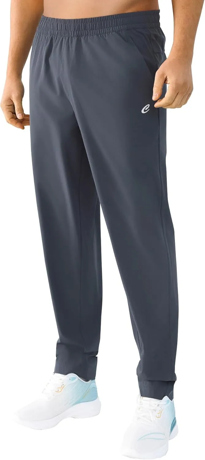 Men's Outdoor Hiking Pants Quick Dry Waterproof Joggers with Double Pockets for Gym and Travel