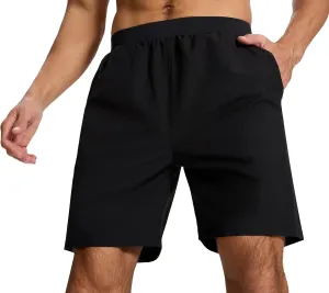 Men's Running Athletic Workout Gym Shorts Lightweight Quick Dry for Men Active with Hidden Zip Pocket