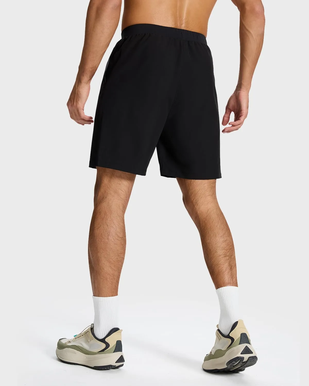 Men's Running Athletic Workout Gym Shorts Lightweight Quick Dry for Men Active with Hidden Zip Pocket