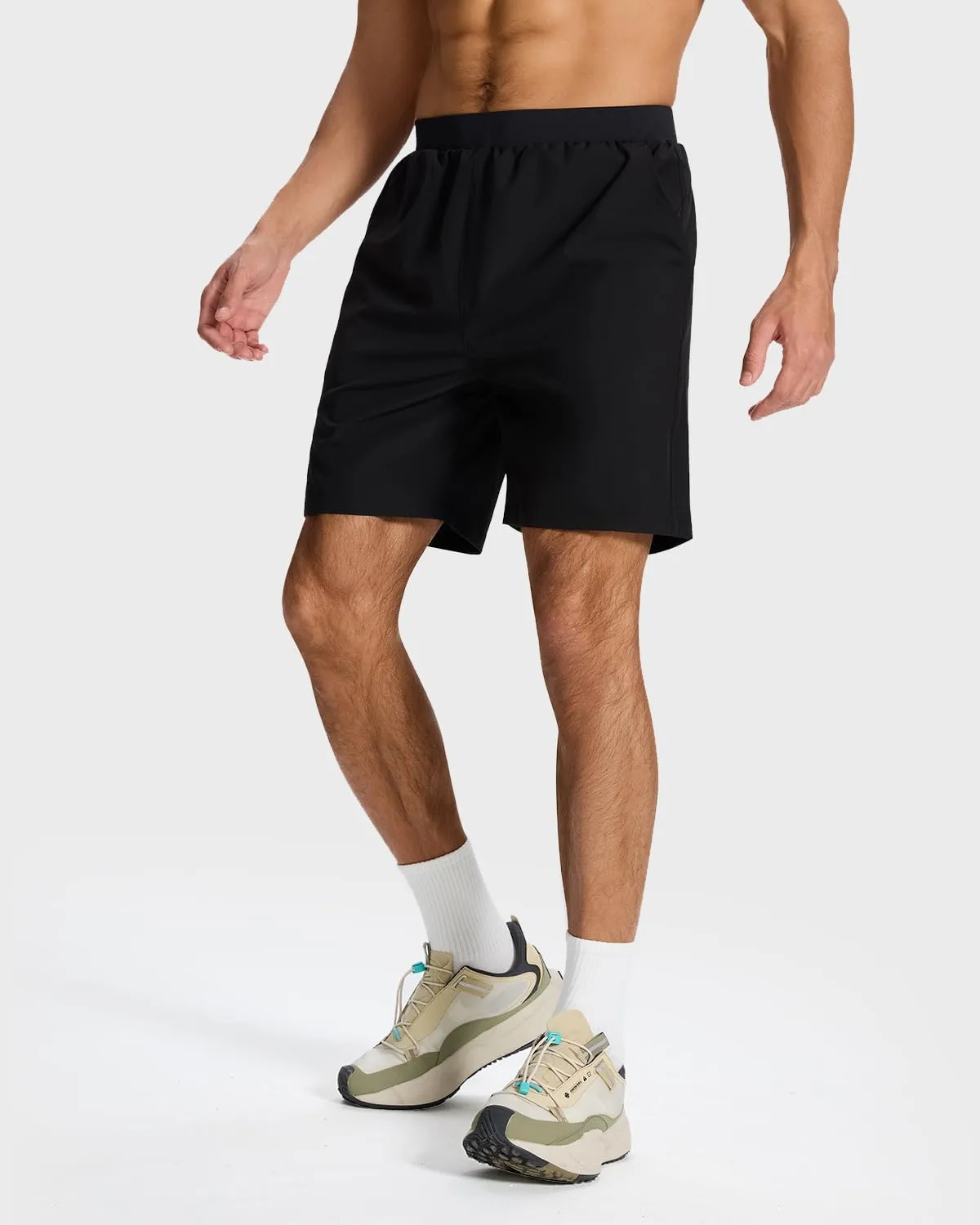 Men's Running Athletic Workout Gym Shorts Lightweight Quick Dry for Men Active with Hidden Zip Pocket
