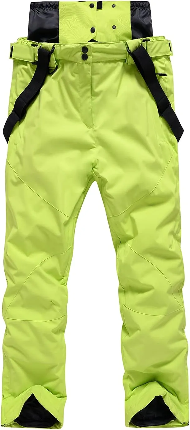 Mens Ski Jacket and Pants Set Ski Suit Winter Waterproof Windproof Hooded Snow Coat 2 Pieces Snowboarding Snowsuits