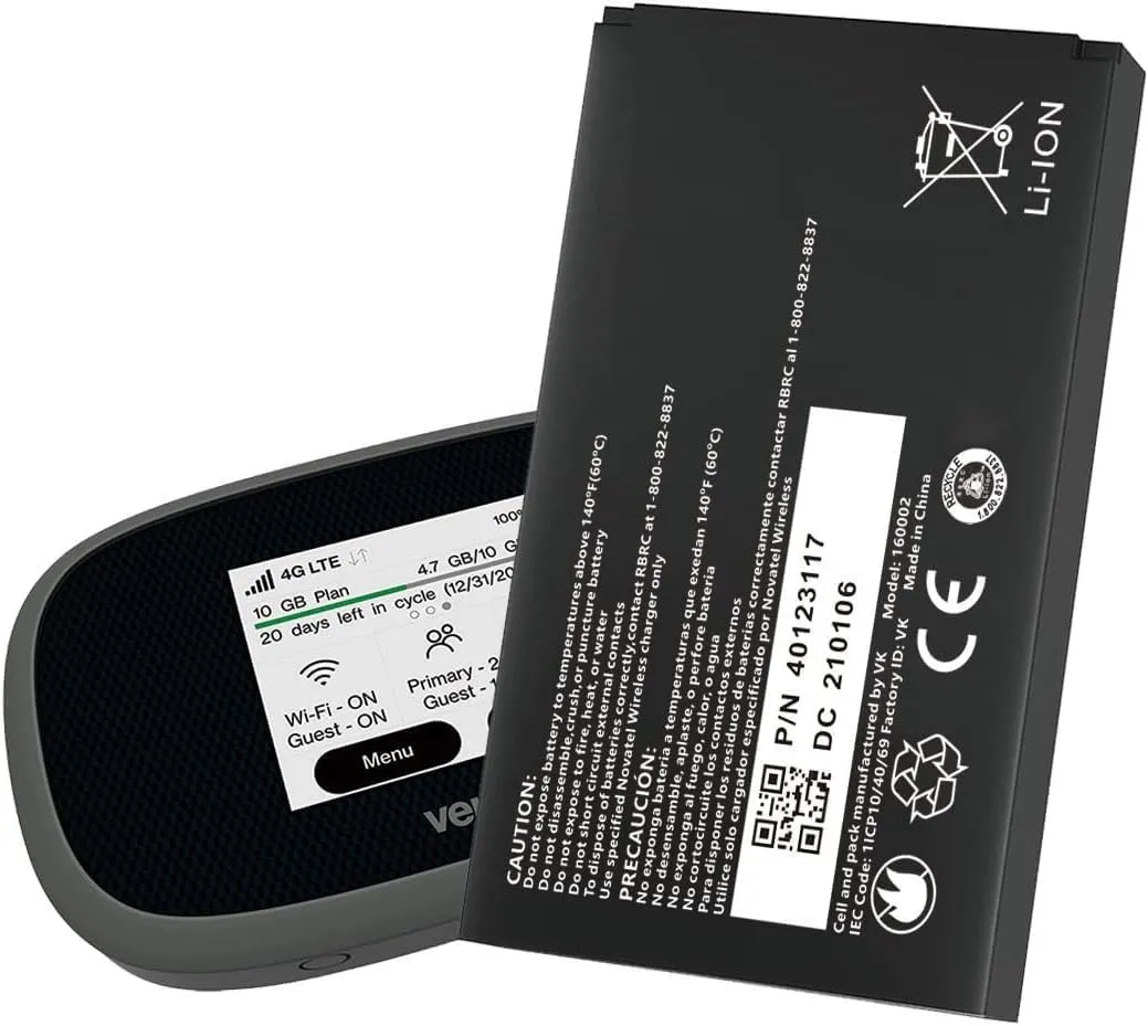 Mifi 8800L Battery,5100mAh Upgraded 2025 New Replacment Battery for Novatel Verizon Jetpack MiFi 8800L 7730L P/N 40123117 Mobile WiFi Hotspot