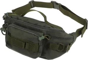 Mikikit Multifunctional Sports Waist Bag with Adjustable Belt Lightweight Design for Hiking Cycling and Travel Includes Water Bottle Pouch for Easy Hydration