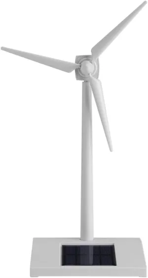 Mini Solar Wind Mill Solar Powered Windmill Toy Kids Children Science Teaching Tool Home Decor Garden Ornament
