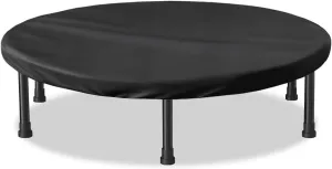 Mini Trampoline Cover 48 Inch Waterproof Fitness Trampoline Cover for Adults - Not Spring Covers (Black)