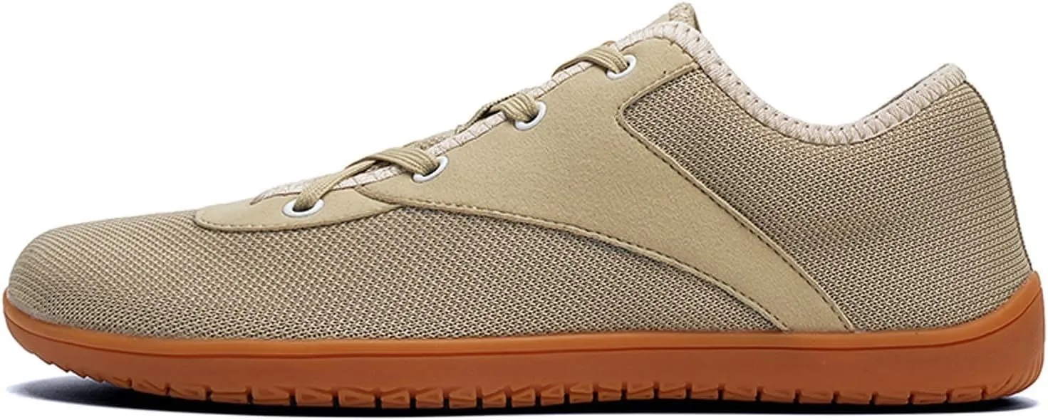 Minimalist Barefoot Shoes Womens Mens | Zero Drop Sole | Wide Toe Box | Fashion Canvas Sneakers Casual Walking Shoes Cross Trainer City Road Running Shoes