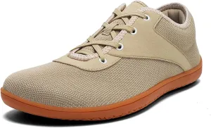 Minimalist Barefoot Shoes Womens Mens | Zero Drop Sole | Wide Toe Box | Fashion Canvas Sneakers Casual Walking Shoes Cross Trainer City Road Running Shoes