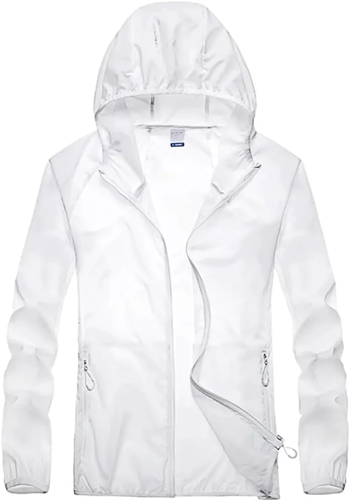 Mnjyihy Men Women Quick Dry Skin Jackets Waterproof Anti-UV Coats Couple Outdoor Camping Hiking Jacket