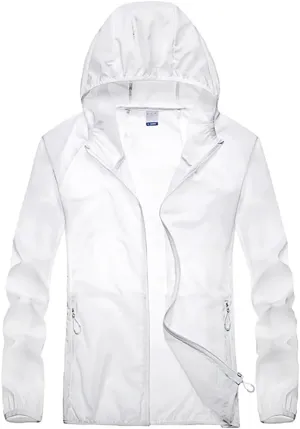 Mnjyihy Men Women Quick Dry Skin Jackets Waterproof Anti-UV Coats Couple Outdoor Camping Hiking Jacket