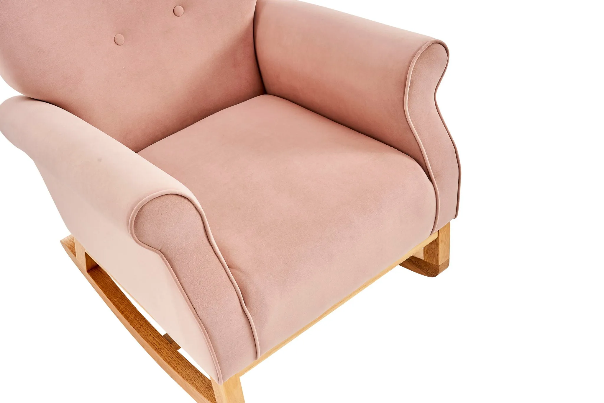 Modern Rocking Chair, Upholstered Accent Chair For Nursery, Small Contemporary Rocke