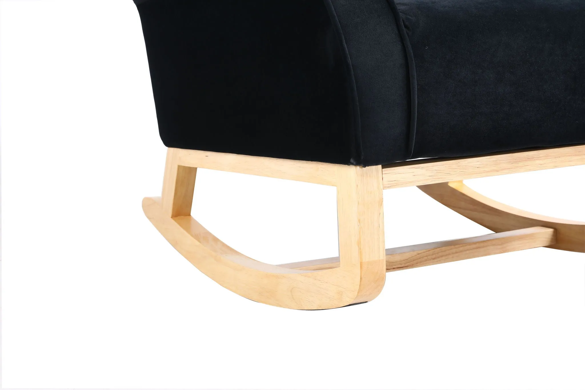 Modern Rocking Chair, Upholstered Accent Chair For Nursery, Small Contemporary Rocke