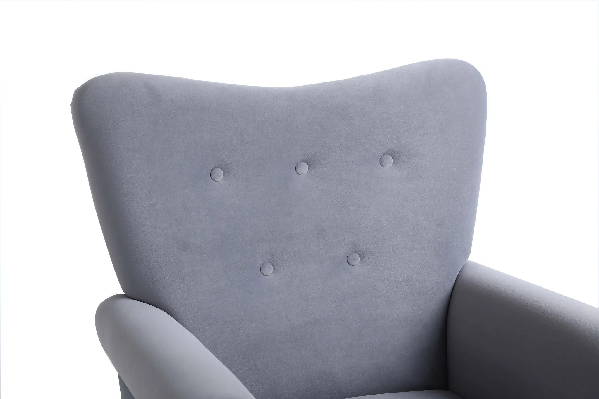 Modern Rocking Chair, Upholstered Accent Chair For Nursery, Small Contemporary Rocke