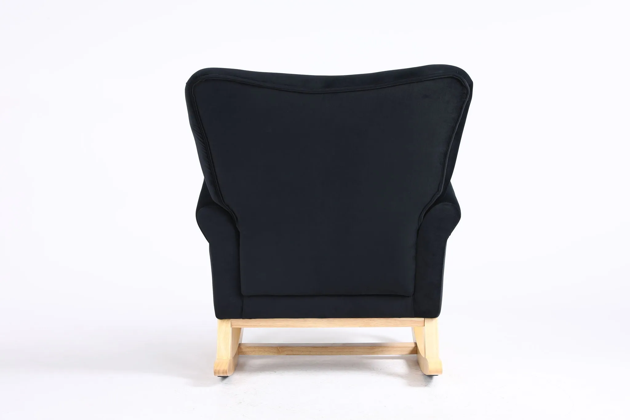 Modern Rocking Chair, Upholstered Accent Chair For Nursery, Small Contemporary Rocke