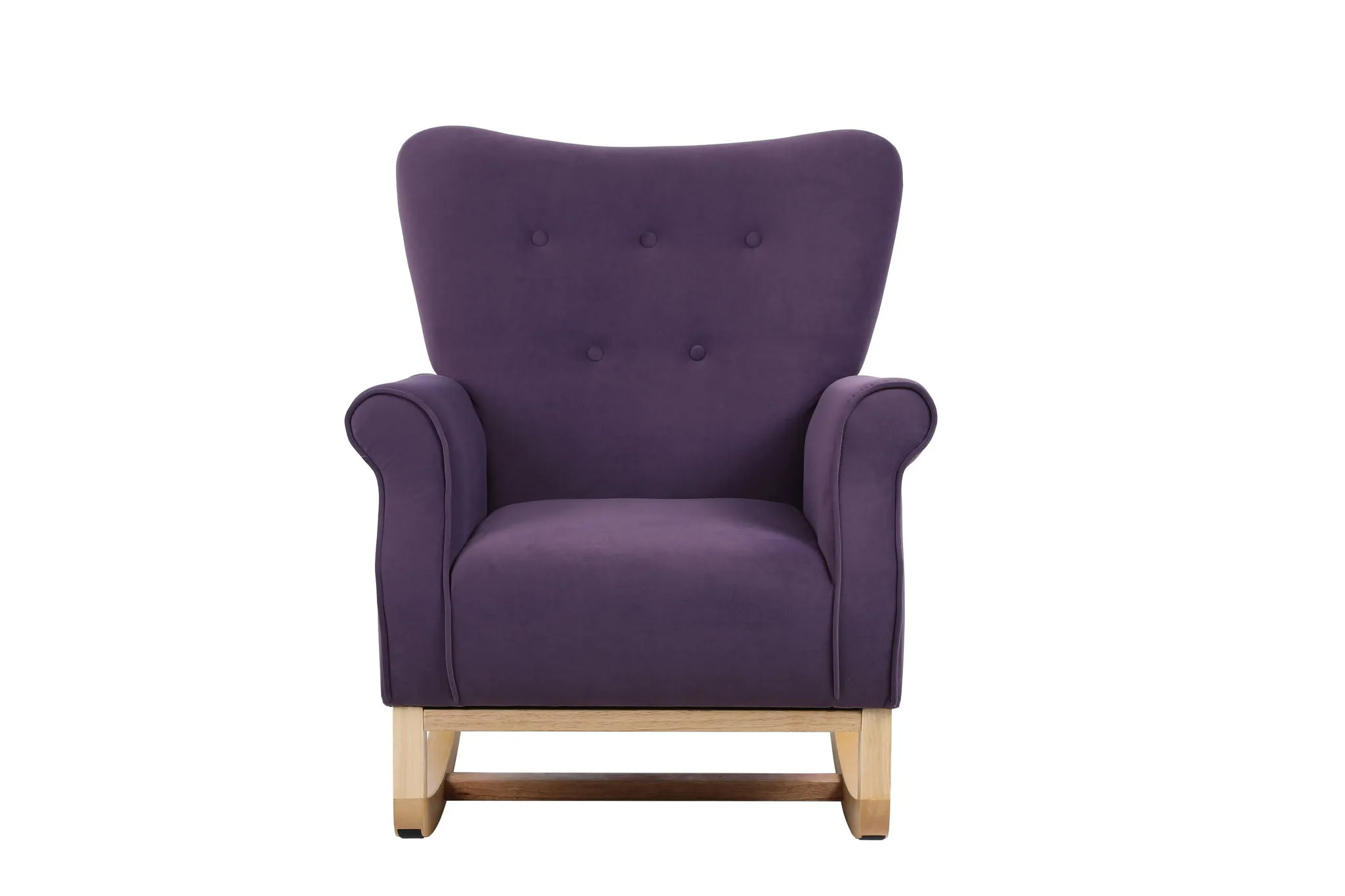 Modern Rocking Chair, Upholstered Accent Chair For Nursery, Small Contemporary Rocke