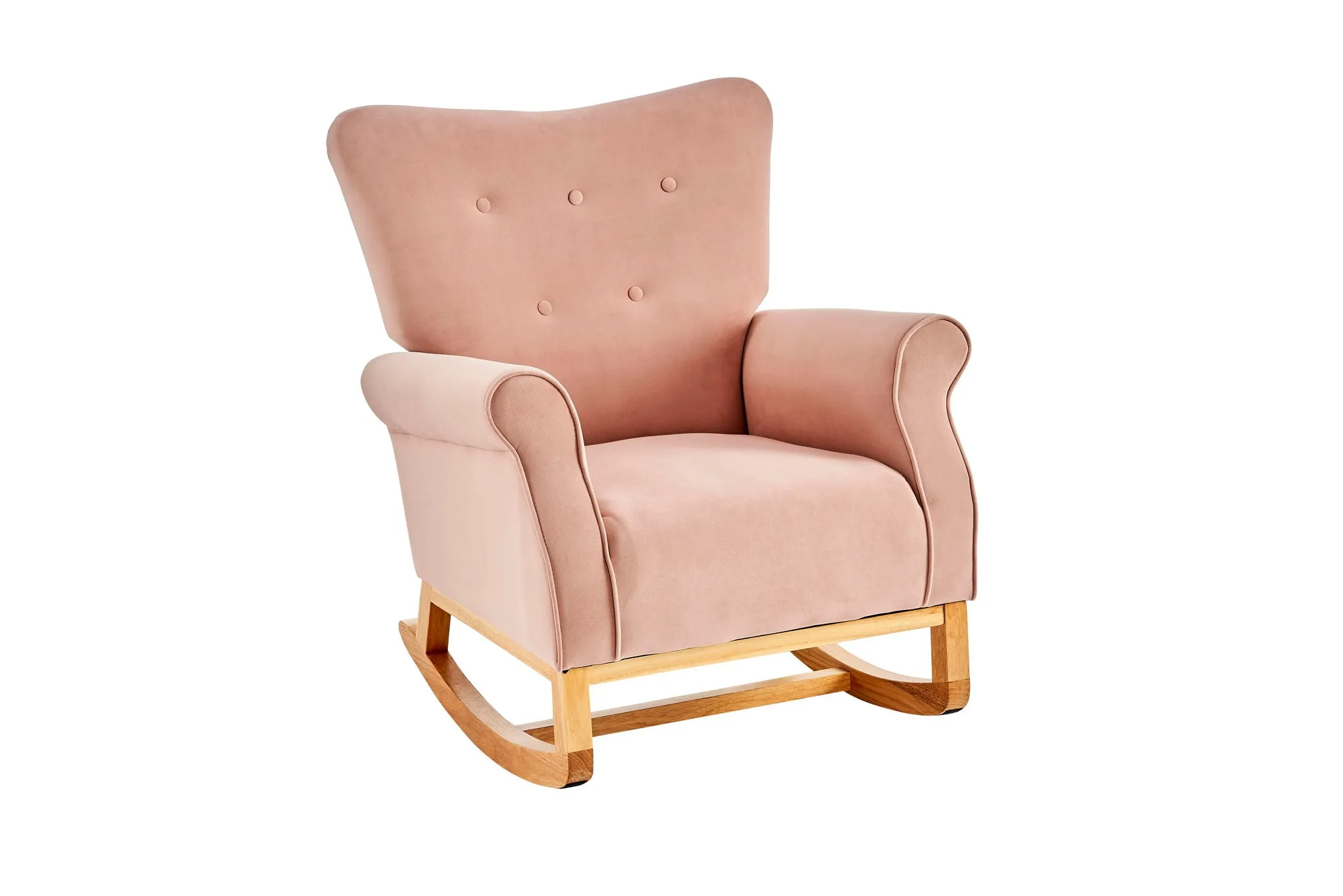 Modern Rocking Chair, Upholstered Accent Chair For Nursery, Small Contemporary Rocke