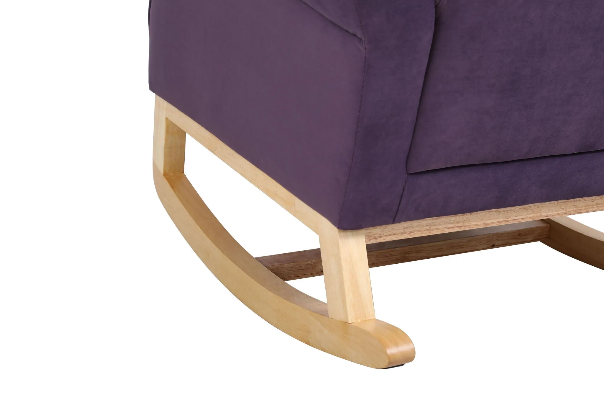 Modern Rocking Chair, Upholstered Accent Chair For Nursery, Small Contemporary Rocke