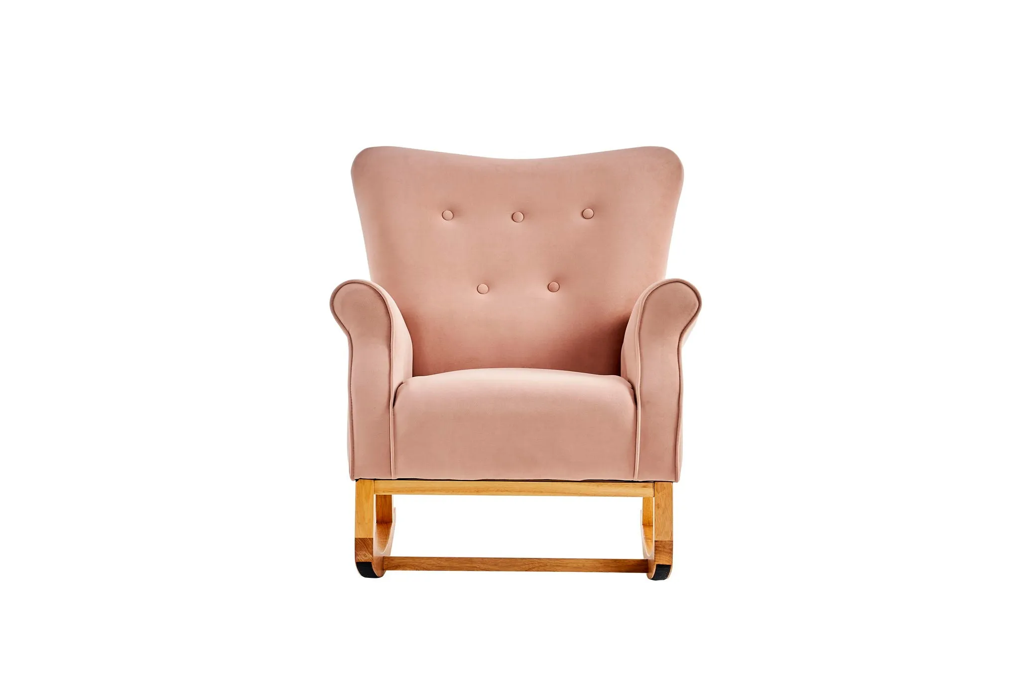 Modern Rocking Chair, Upholstered Accent Chair For Nursery, Small Contemporary Rocke
