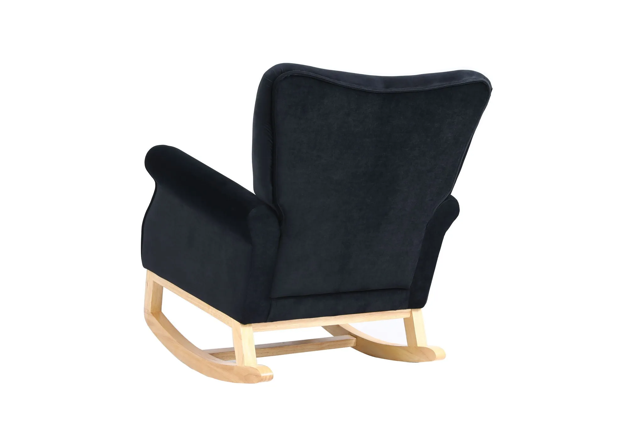 Modern Rocking Chair, Upholstered Accent Chair For Nursery, Small Contemporary Rocke