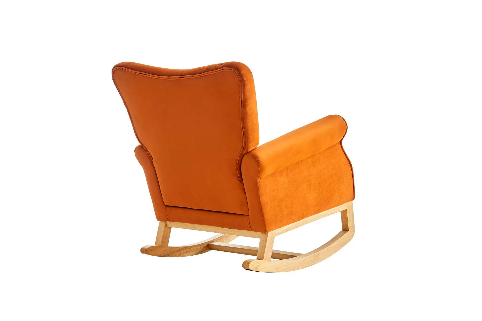 Modern Rocking Chair, Upholstered Accent Chair For Nursery, Small Contemporary Rocke