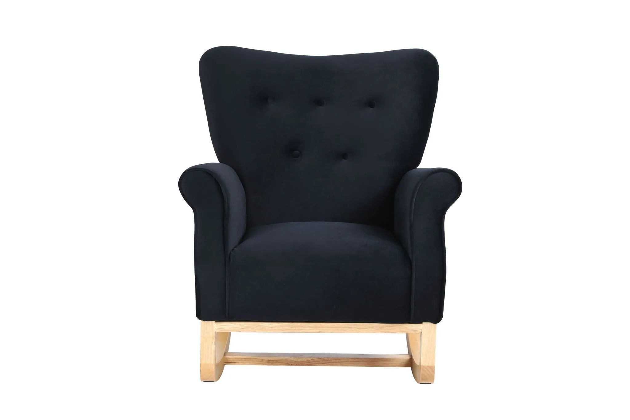 Modern Rocking Chair, Upholstered Accent Chair For Nursery, Small Contemporary Rocke