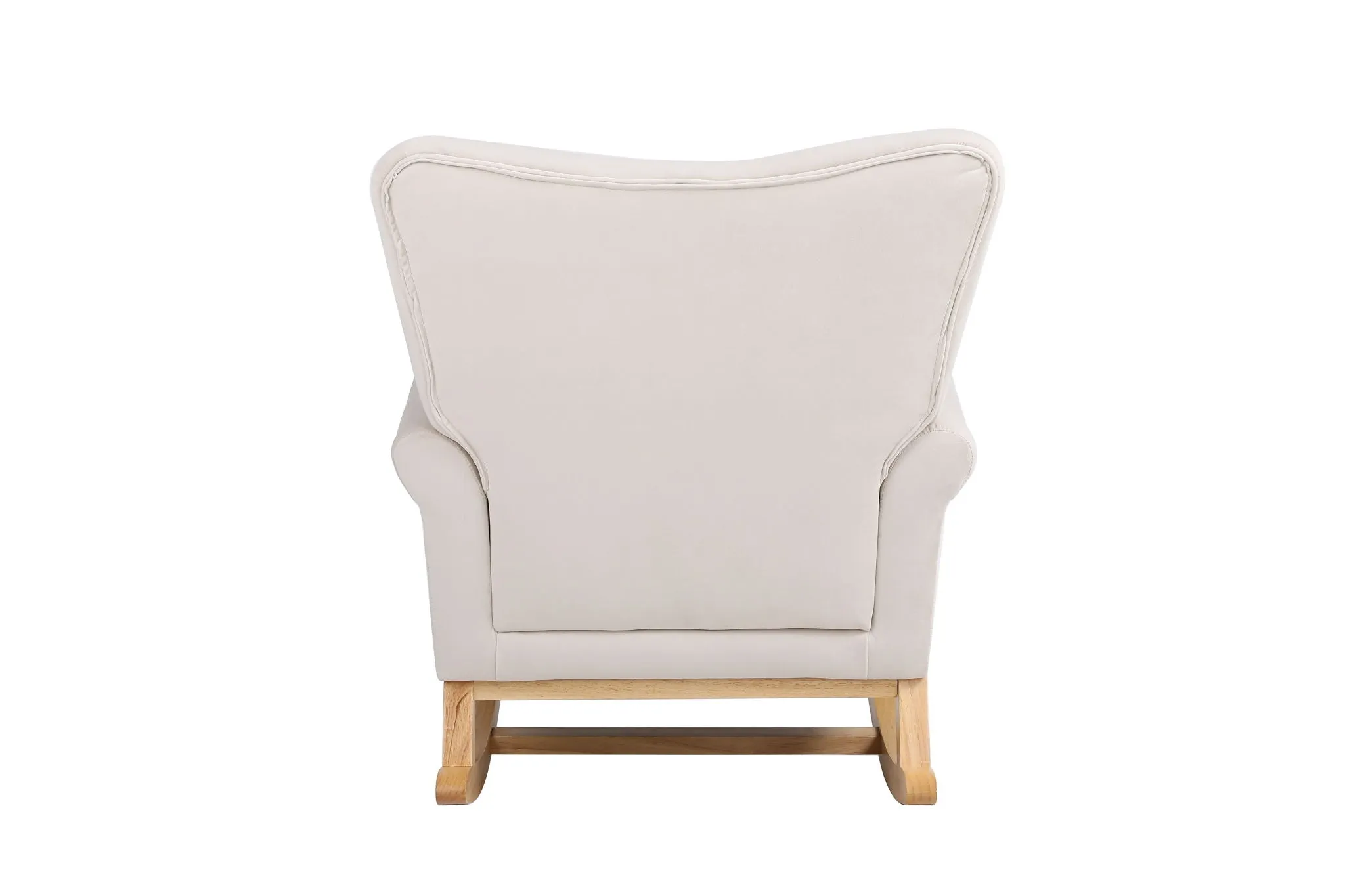 Modern Rocking Chair, Upholstered Accent Chair For Nursery, Small Contemporary Rocke