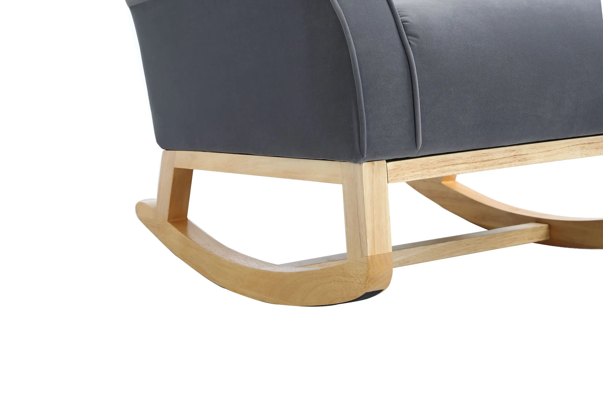 Modern Rocking Chair, Upholstered Accent Chair For Nursery, Small Contemporary Rocke