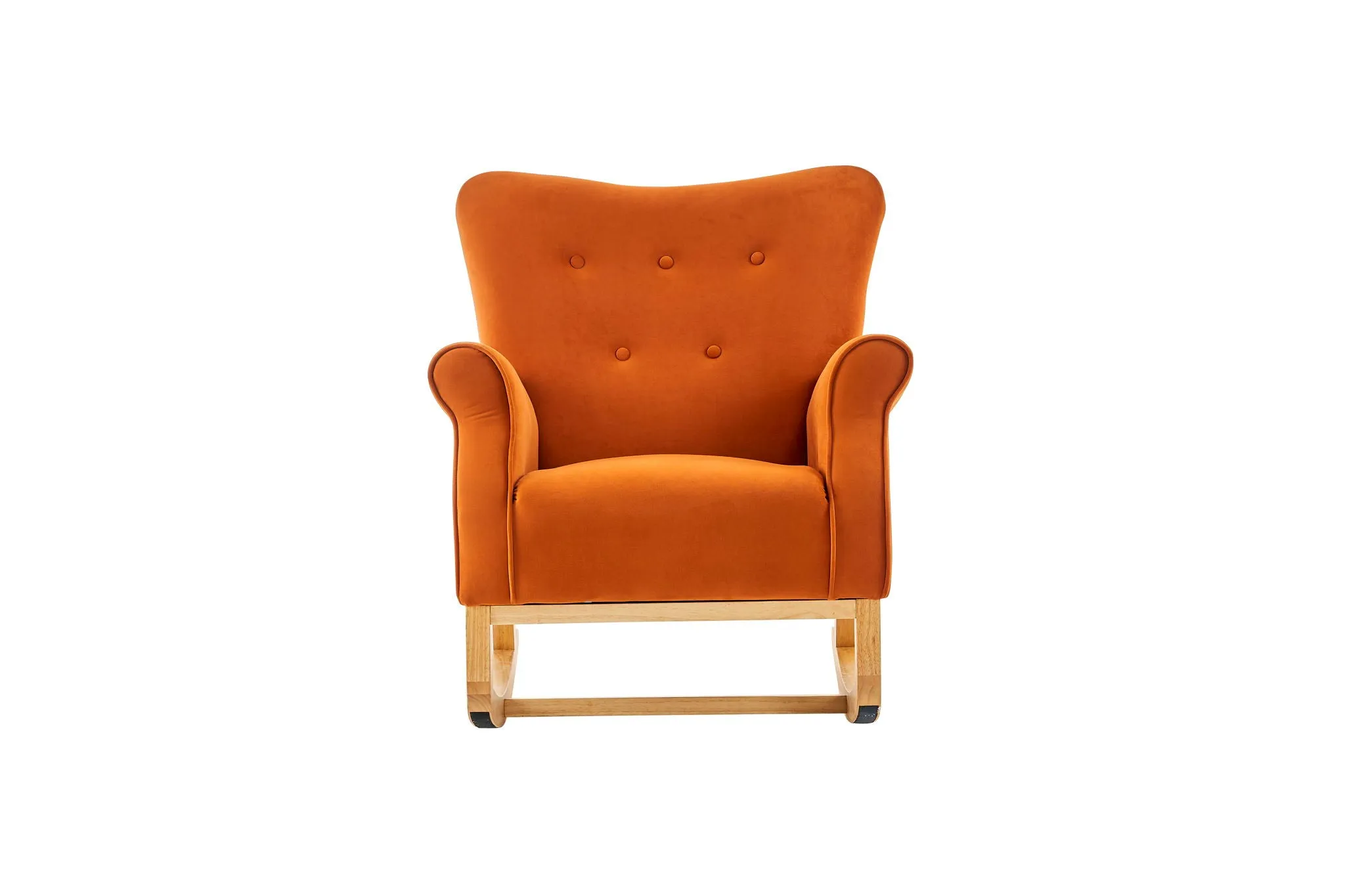 Modern Rocking Chair, Upholstered Accent Chair For Nursery, Small Contemporary Rocke