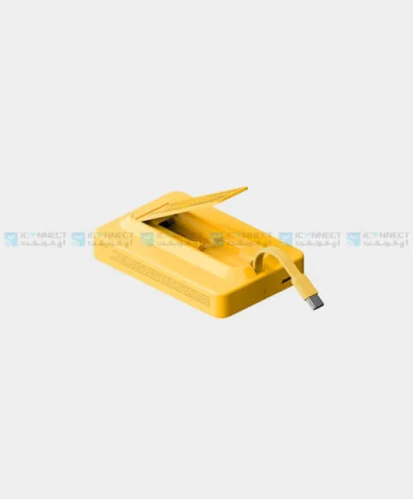 Momax 1-Power X Pro  Magnetic Wireless Power Bank 10000 mAh with Built-In USB-C Cable - Yellow