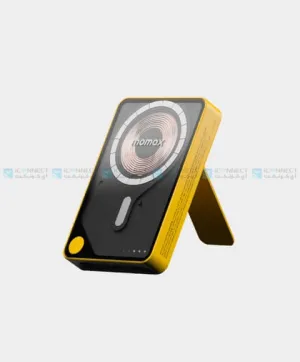 Momax 1-Power X Pro  Magnetic Wireless Power Bank 10000 mAh with Built-In USB-C Cable - Yellow