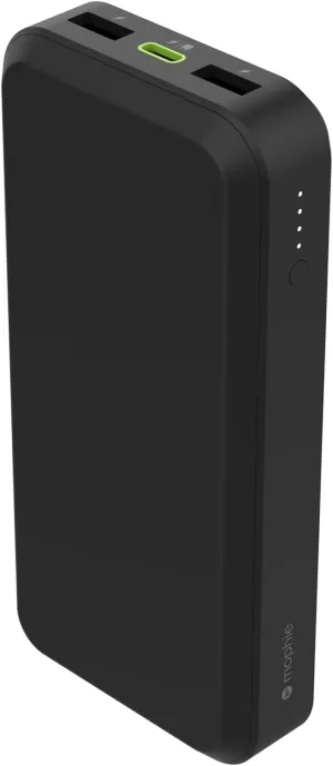 Mophie powerstation prime20 - Ultra-Compact Portable Power Bank with 20,000mAh Internal Battery, 18W USB-C PD Fast Charging, 3-Device Simultaneous Charging, Eco-Friendly Design