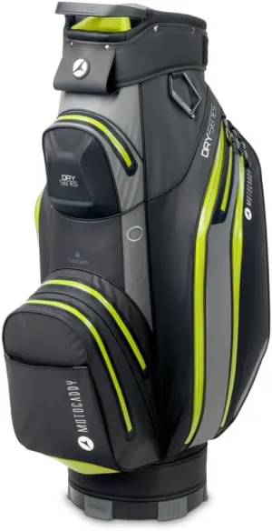 Motocaddy Waterproof Golf Cart Bag - Dry-Series - 14 Full-Length Dividers, 9 Pockets, 2 Valuables Pockets, & Insulated Food and Beverage Pocket, Ultra-Lightweight (2024)