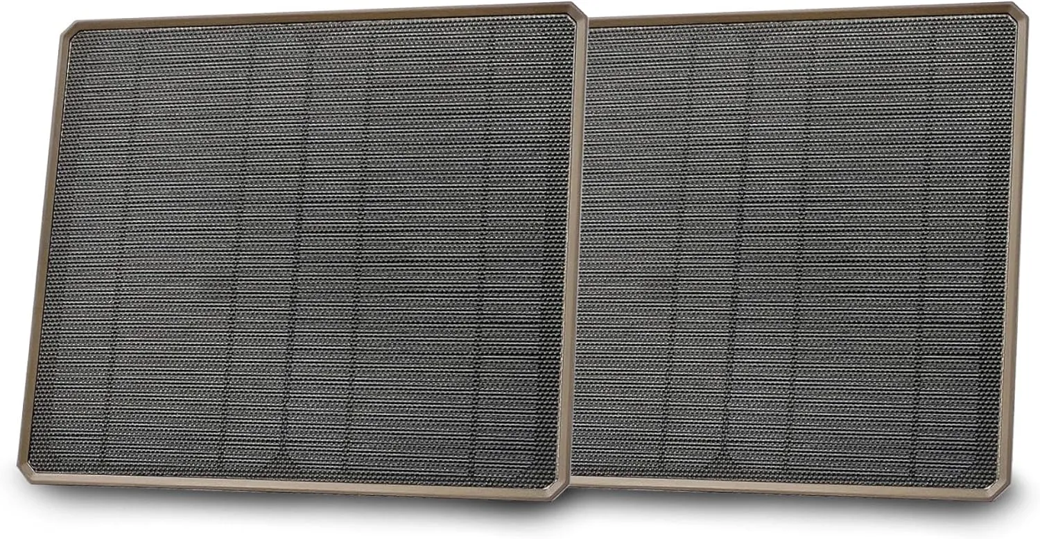Moultrie Universal Solar Panel Power Pack - 2 Pack - for Edge Series Cellular Trail Cameras - Uninterrupted Power, 10W, 3X Power, Easy Mounting